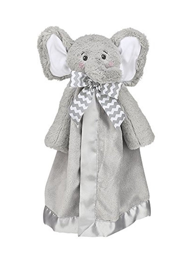 Bearington Baby Lil' Spout Snuggler, Gray Elephant Plush Stuffed Animal Security Blanket, Lovey 15