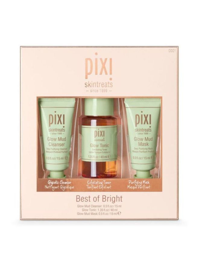 Best Of Bright Holiday Edition Kit Glow Mud Cleanser 1x15, Glow Tonic 1x40, Mud Mask 1x15ml