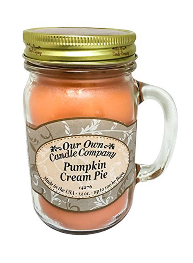 Our Own Candle Company Pumpkin Cream Pie Scented 13 Ounce Mason Jar Candle