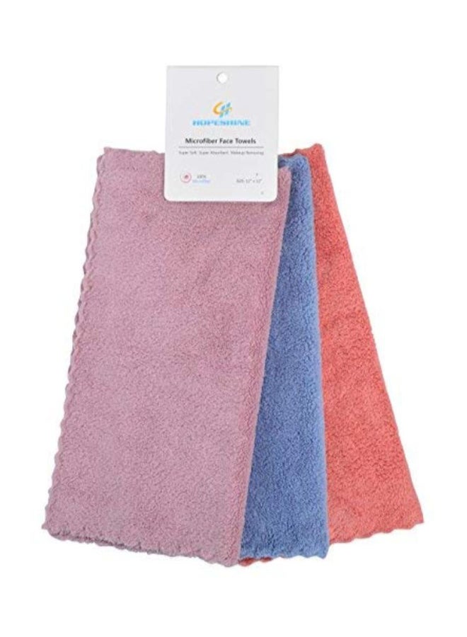 Pack Of 3 Face Makeup Remover Cloth Wipes Multicolour