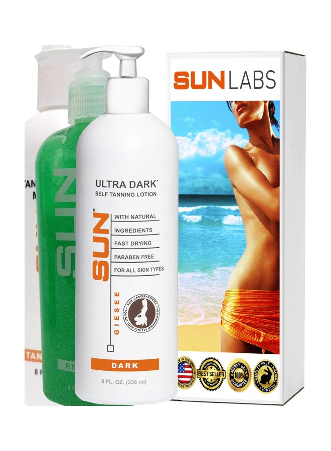 2-Piece Ultra Dark Self Tanning Lotion And Body Gel Set
