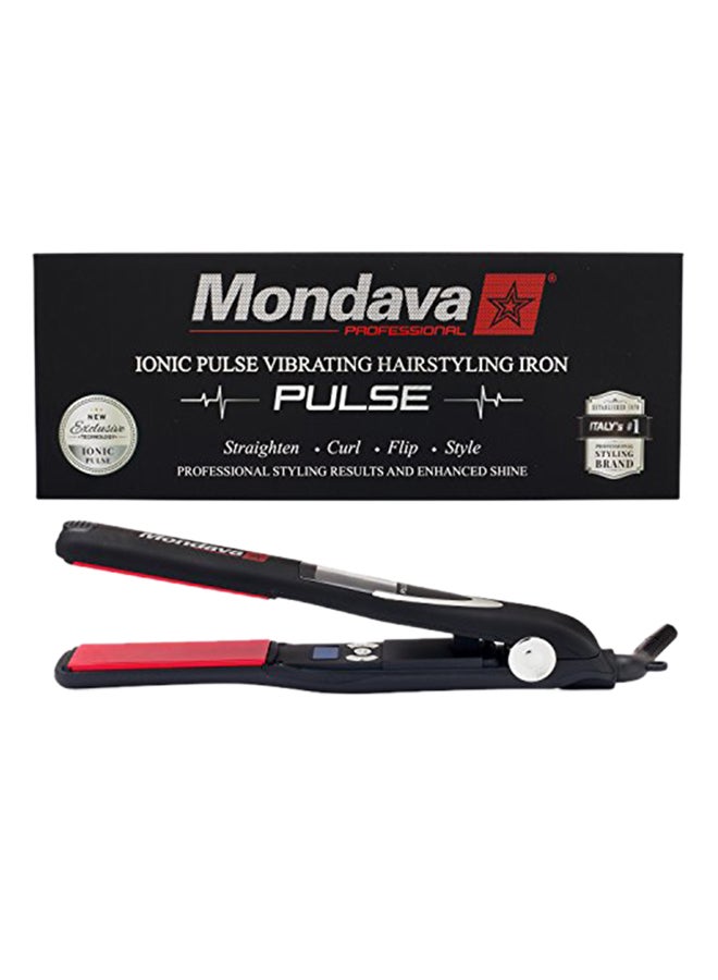 MONDAVA PROFESSIONAL Ceramic Tourmaline Flat Iron Hair Straightener - Ionic Dual Voltage Adjustable Digital Technology, Straighten & Style Wild Hair Fast, Perfect For All Types, 1 Multicolour 0.7718kg
