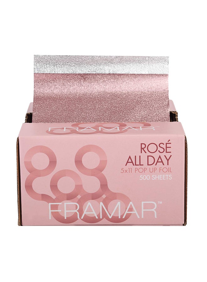 500-Piece Rosé All Day Pop Up Aluminum Foil Sheets