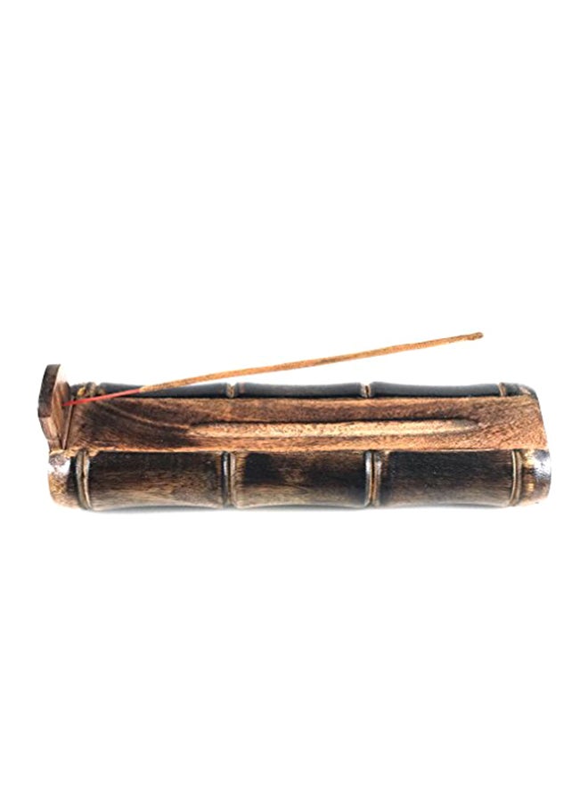Bamboo Incense Burner Handmade Stick Incense Holder Multicolour 2X9X2 inch