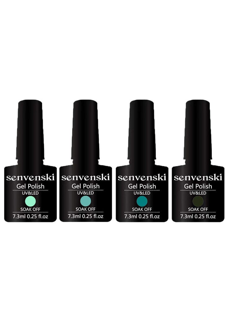 4-Piece Glossy Nail Polish Set Multicolour