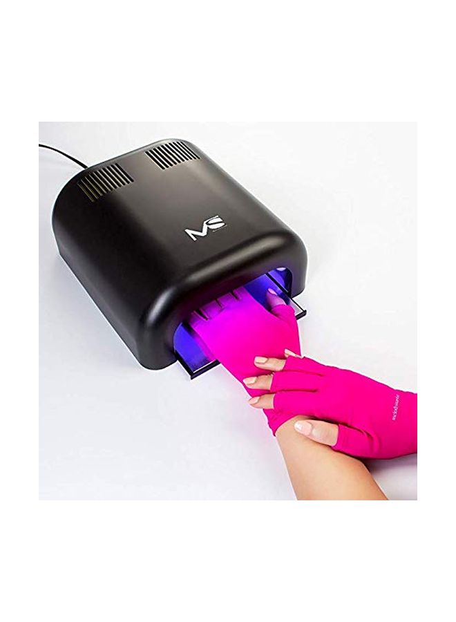 Manicures Fingerless Anti UV Glove Pink