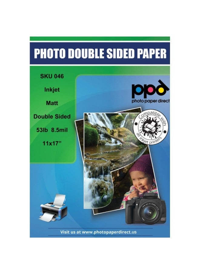 50-Sheet Inkjet Matt Double Sided Heavyweight Paper