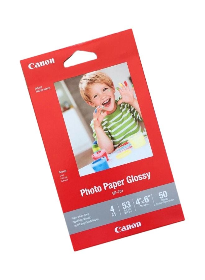 50-Piece Glossy Photo Paper Set