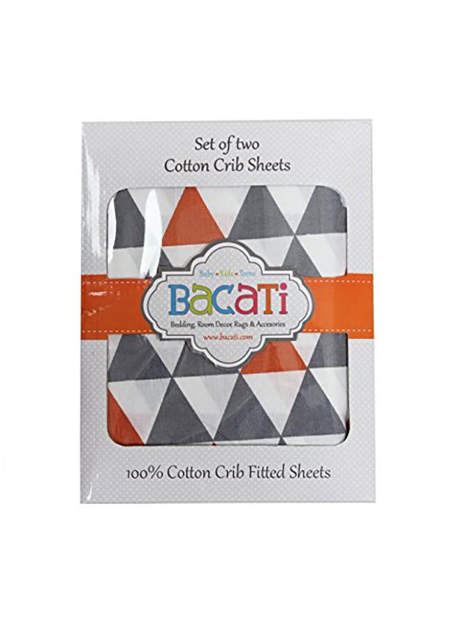 Pack Of 2 Crib Fitted Sheet