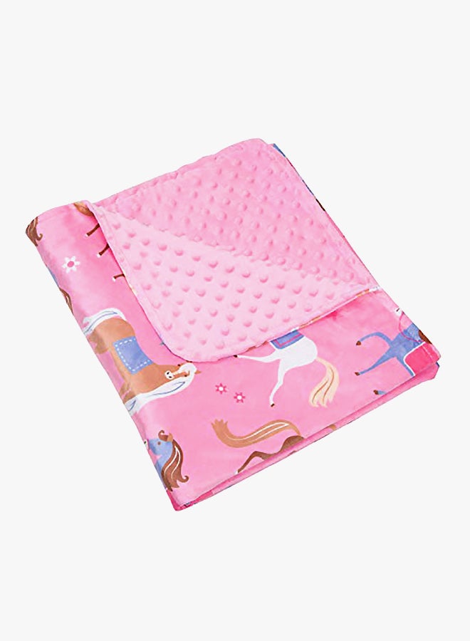 Horse Printed Plush Blanket