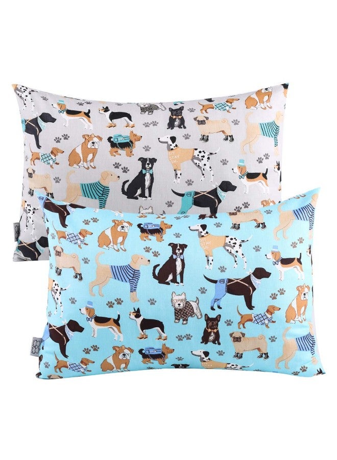 2-Piece Dog Printed Bedding Pillowcases Set