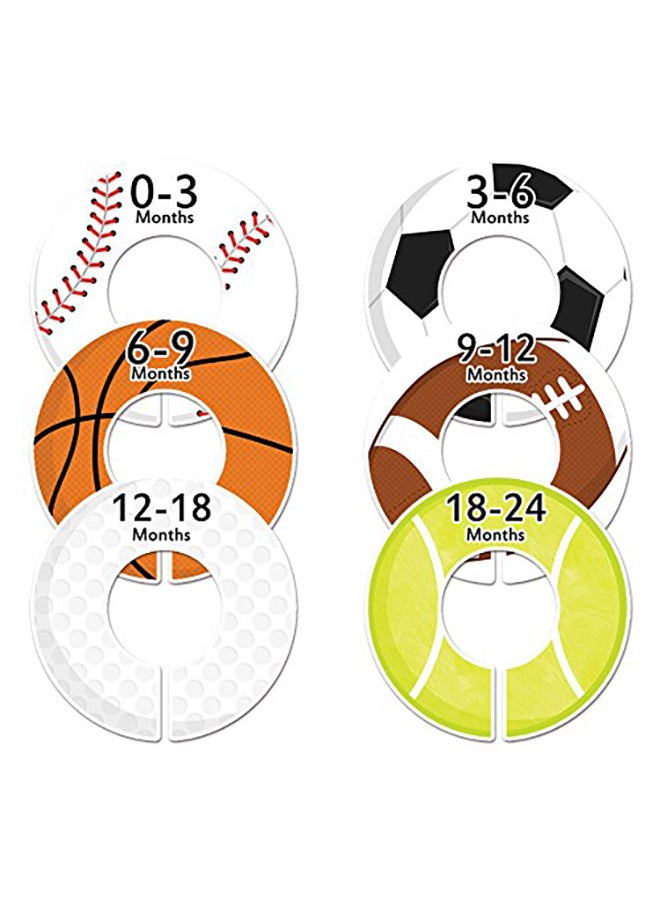 6-Piece Sports Clothing Divider
