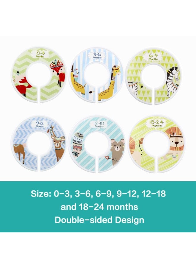 6-Piece Baby Nursery Divider And Nursery Hangers
