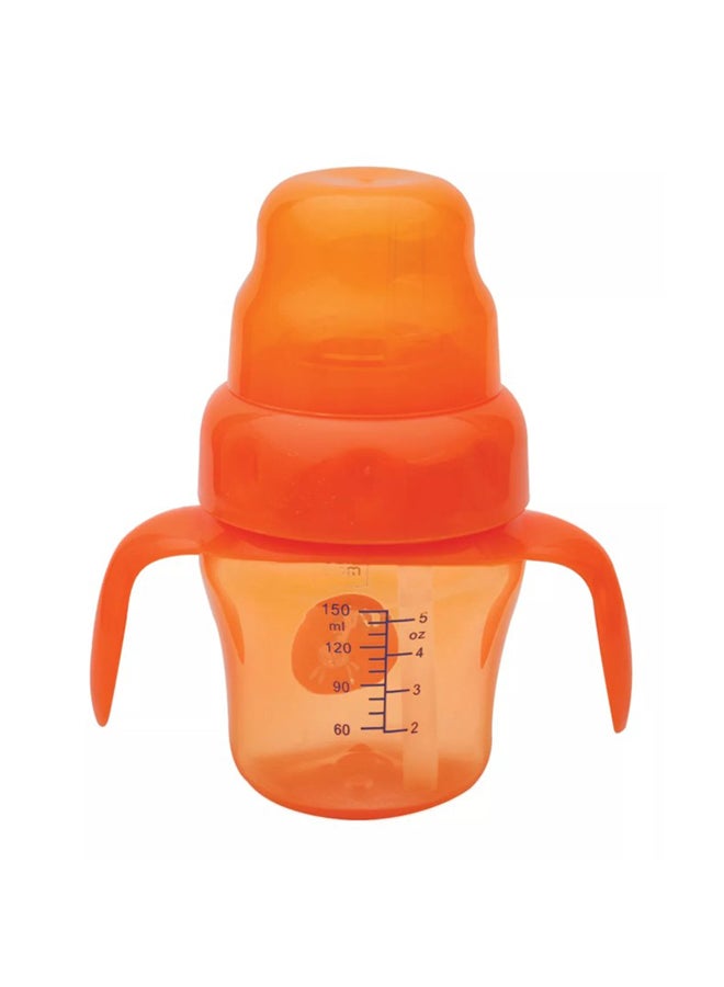 Mee Mee 150ml 2 in 1 Spout and Straw Sipper Cup (Orange)