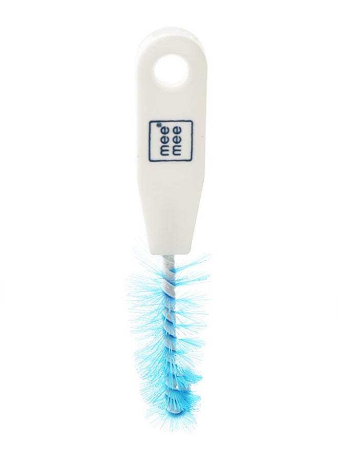 Mee Mee Bottle and Nipple Cleaning Brush with 360-Degree Rotary Handle, Blue