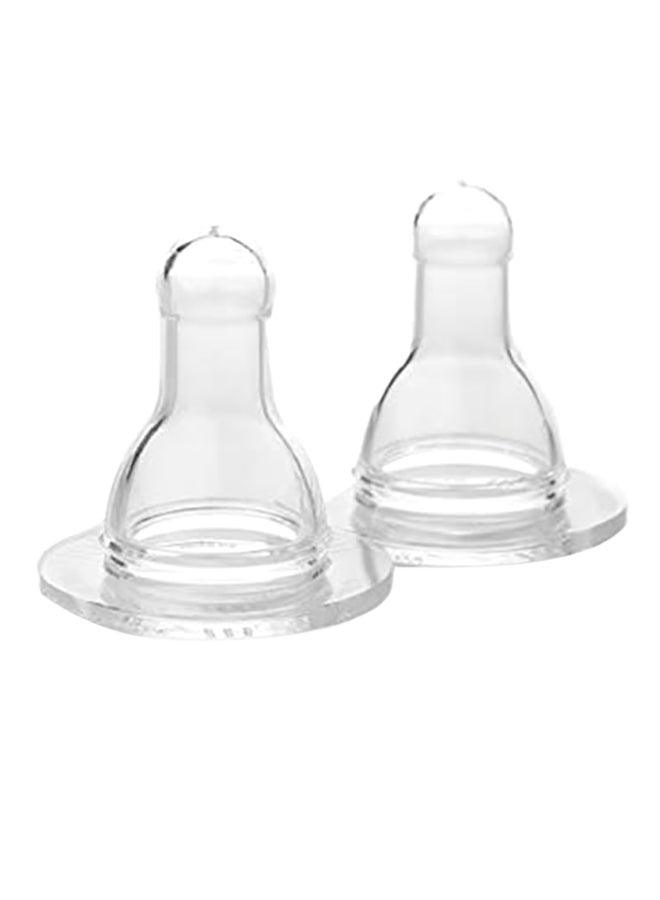 2 Pack BPA Free Stage 1 Silicone Nipples