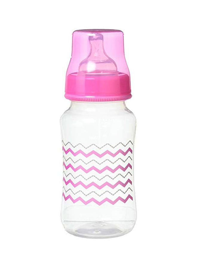 2-Piece Zigzag Print Feeding Bottle