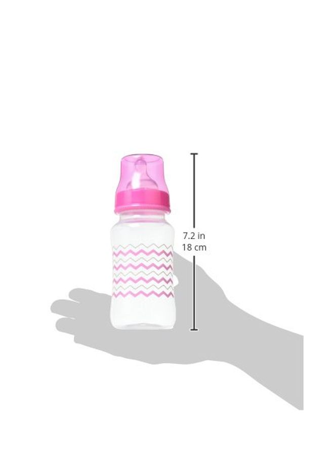 2-Piece Zigzag Print Feeding Bottle