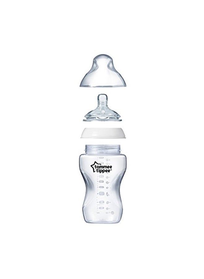 Nature Added Cereal Baby Bottle, 325ml - Clear/White