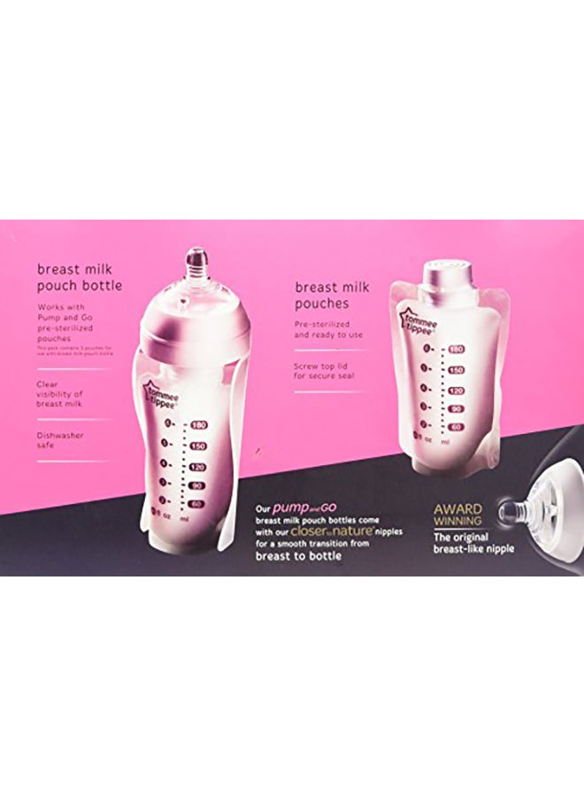 Pump And Go Breast Milk Storage Bags - White