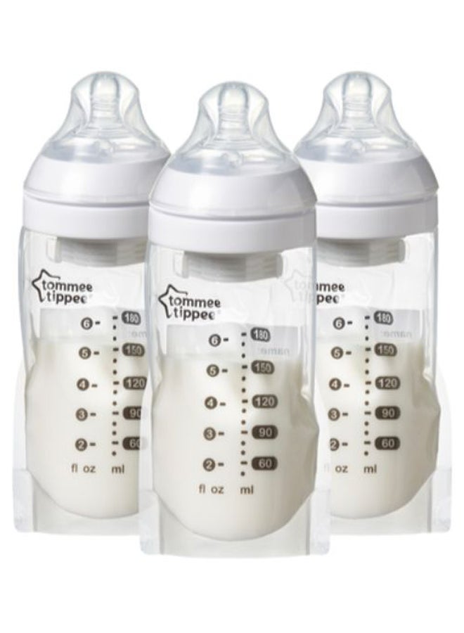 Pump And Go Breast Milk Storage Bags - White
