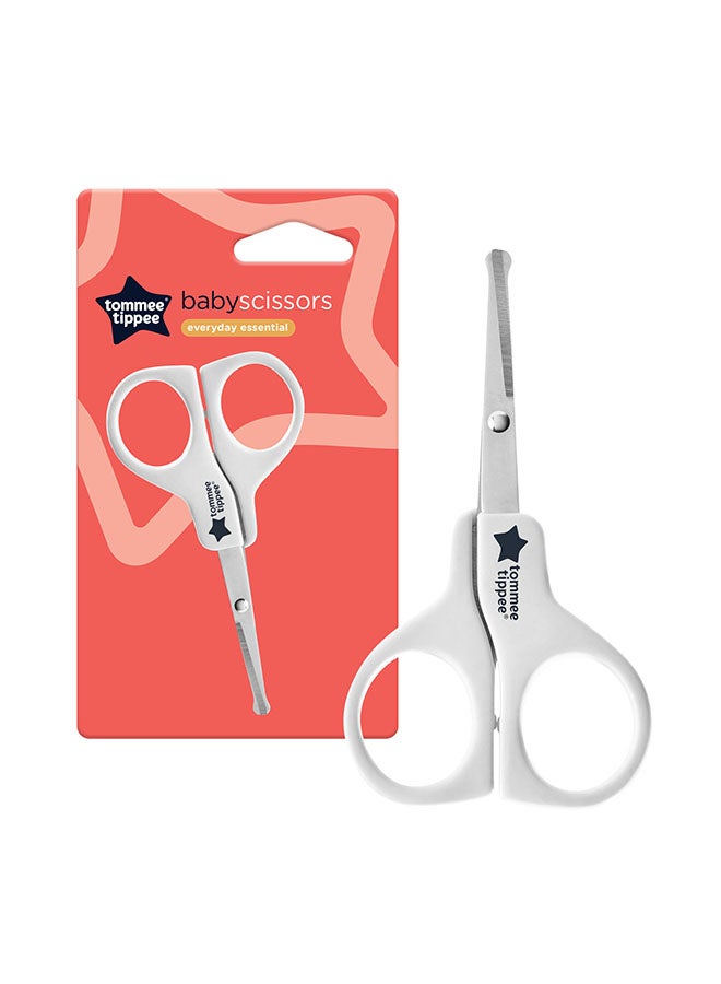 Essentials Baby Scissors - White