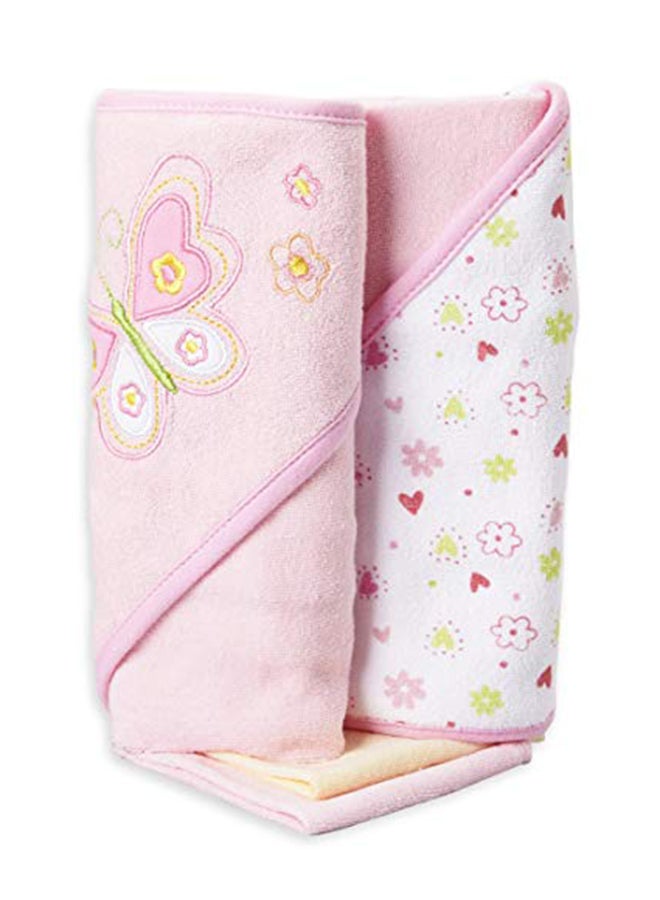 2-Piece Hooded Terry Bath Towel Set