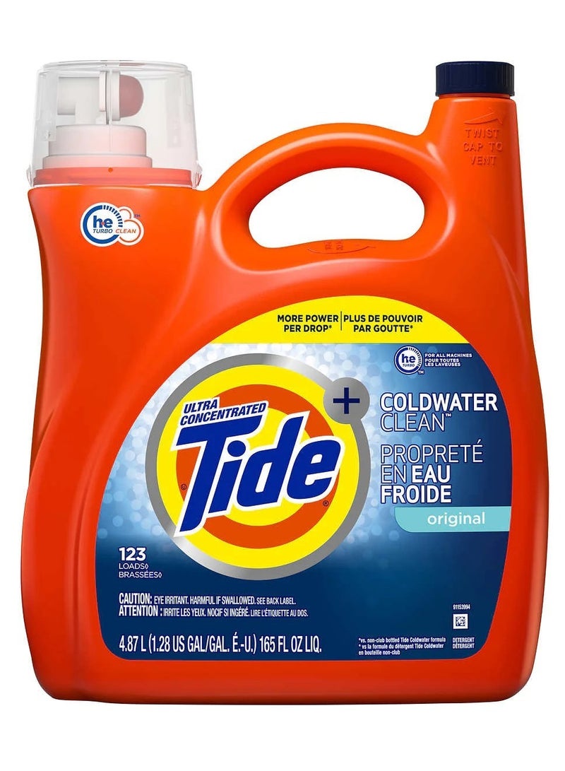 New Coldwater Clean Original Liquid Concentrated  Laundry Detergent 4.87 L 123 Loads