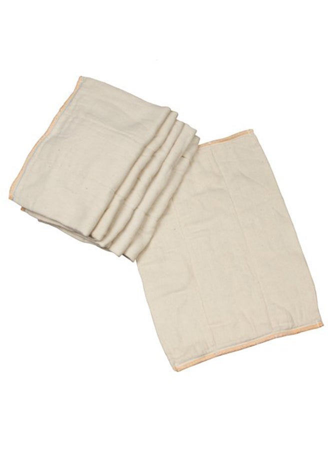 12-Piece Unbleached Prefold Cloth Diapers Set