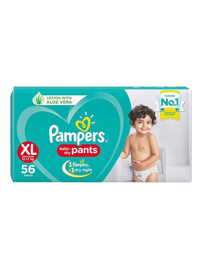 New Diaper Pants With Aloe Vera, Extra Large, 56 Count