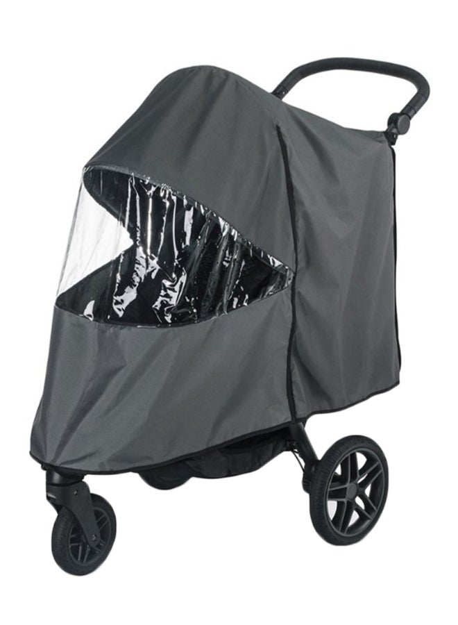 B-Free Stroller Wind And Rain Cover - Grey/Clear