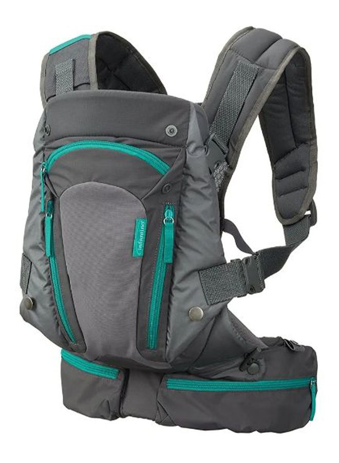 Multipocket Baby Carrier - Grey/Green