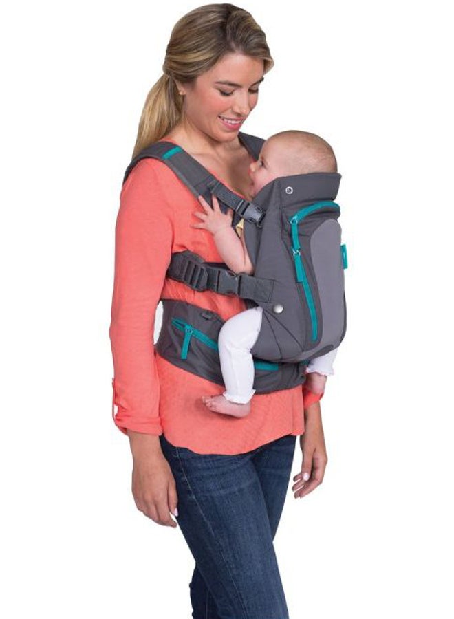 Multipocket Baby Carrier - Grey/Green