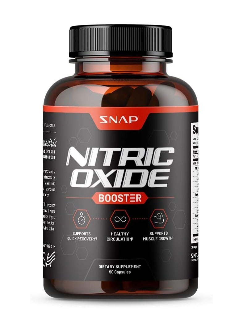 Nitric Oxide Booster, Support Quick recovery, healthy circulation and support muscle growth - Dietary Supplements 90 Capsules