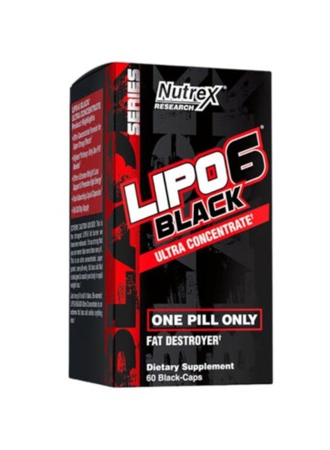 Lipo 6 Black Ultra Concentrate Fat Destroyer 60 Capsules