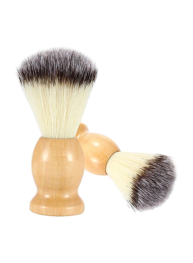 Pack Of 2 Hand Crafted Pure Badger Shaving Brush Multicolour