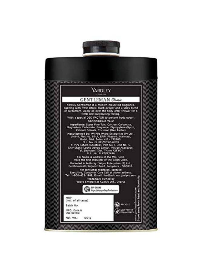 Gentleman Deodorizing Talcum Powder Multicolour