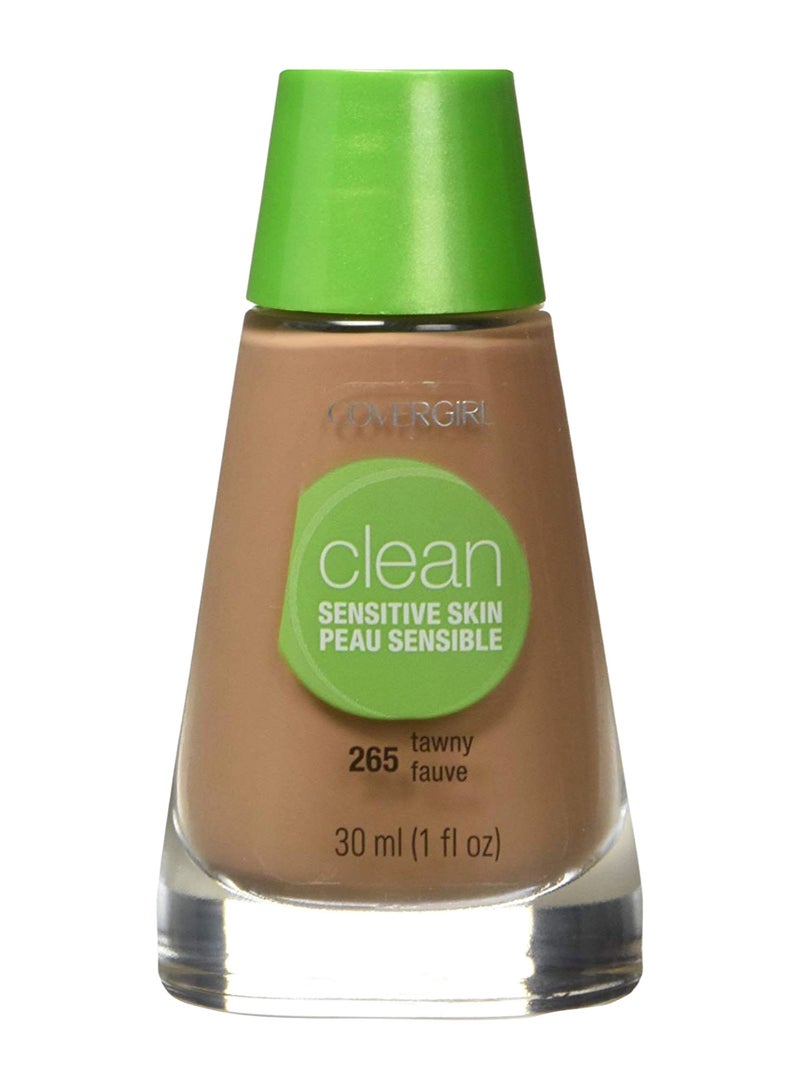 Clean Sensitive Skin Liquid Foundation 265 Tawny