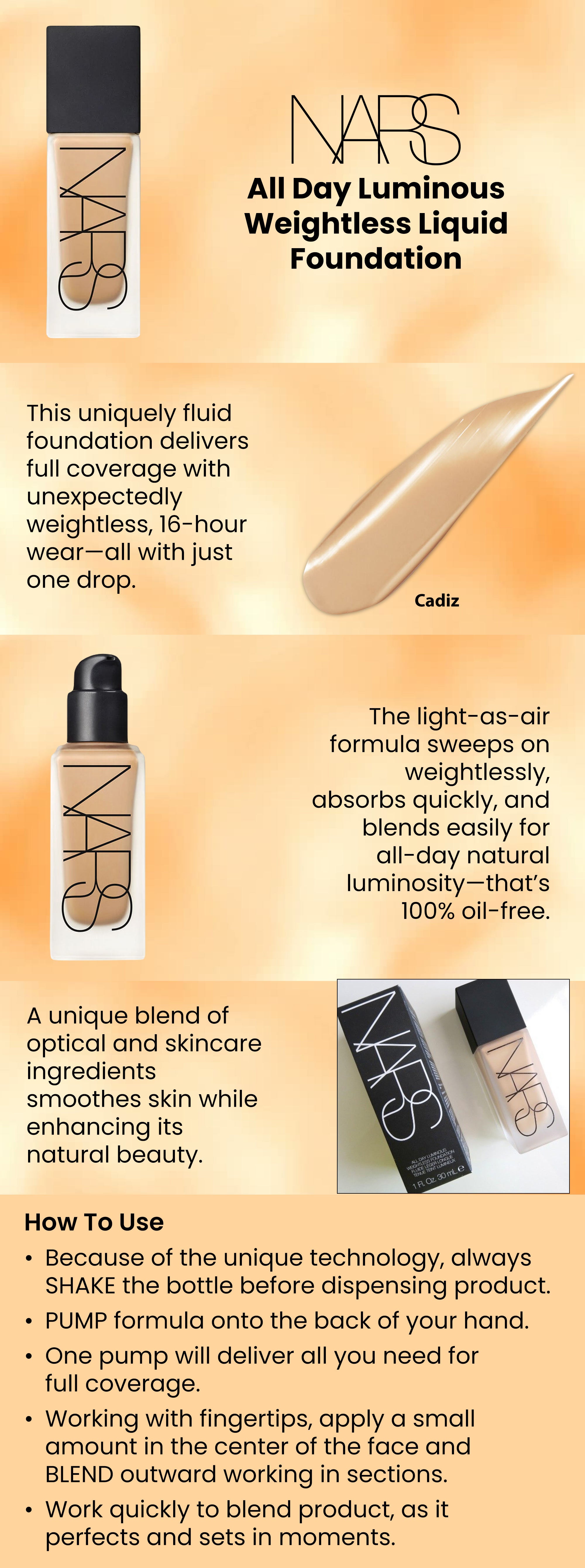 All Day Luminous Weightless Liquid Foundation Cadiz