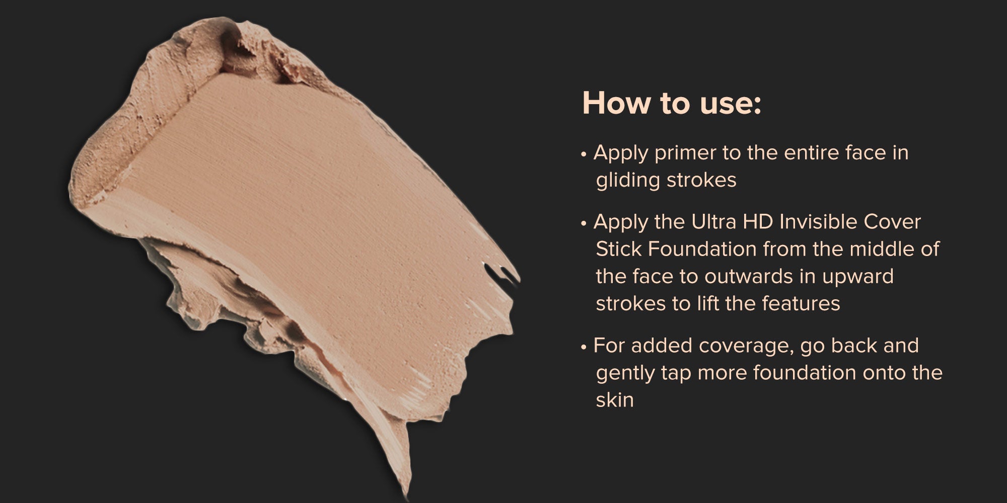 Ultra HD Invisible Cover Foundation Stick Y325 Flesh