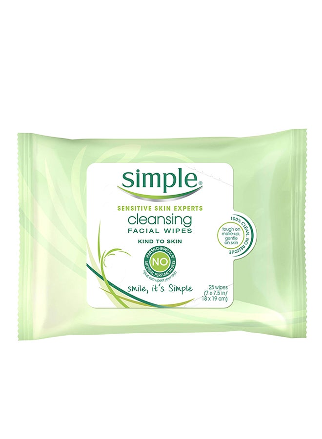 3-Pack Sensitive Cleansing Facial Wipes White