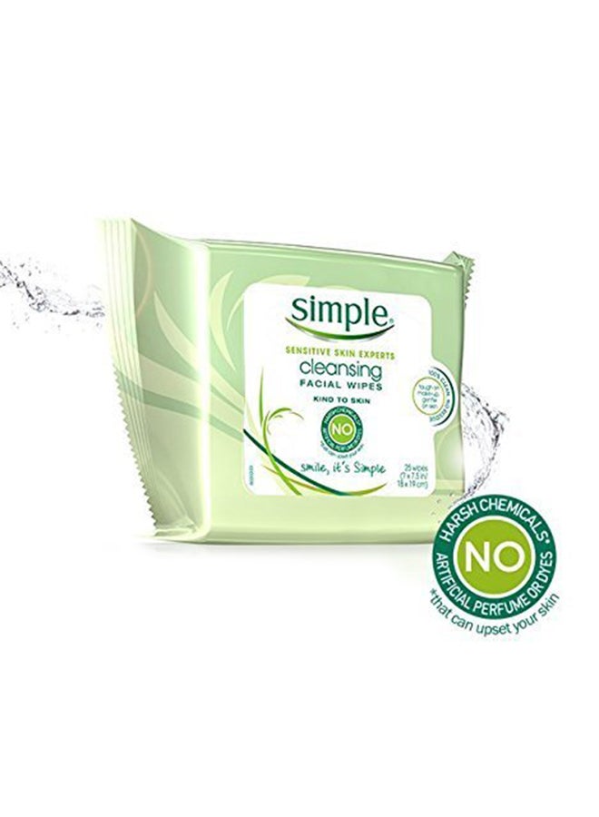 3-Pack Sensitive Cleansing Facial Wipes White