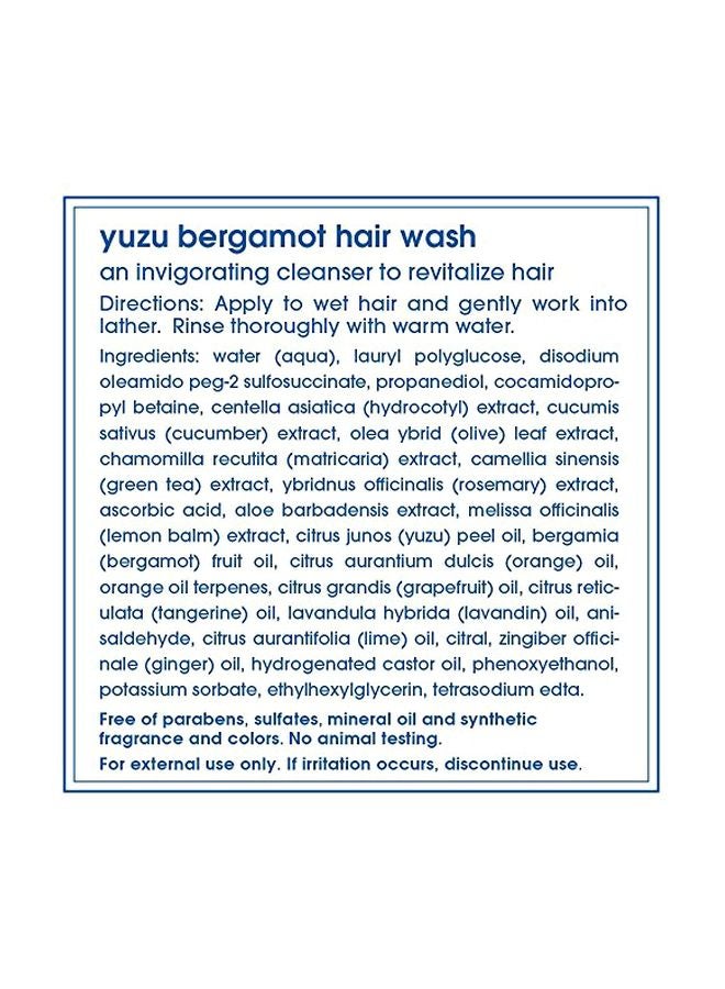 Yuzu Bergamot Hair Wash 236ml