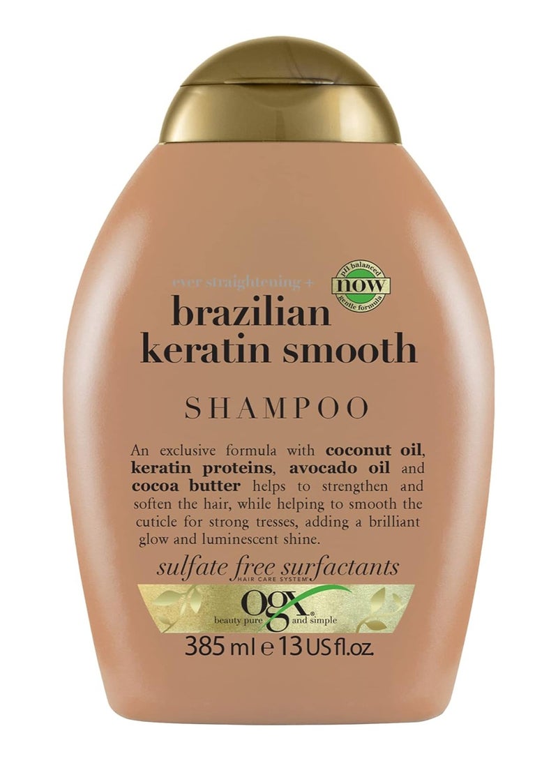 Ever Straightening Plus Brazilian Keratin Smooth Shampoo 385ml