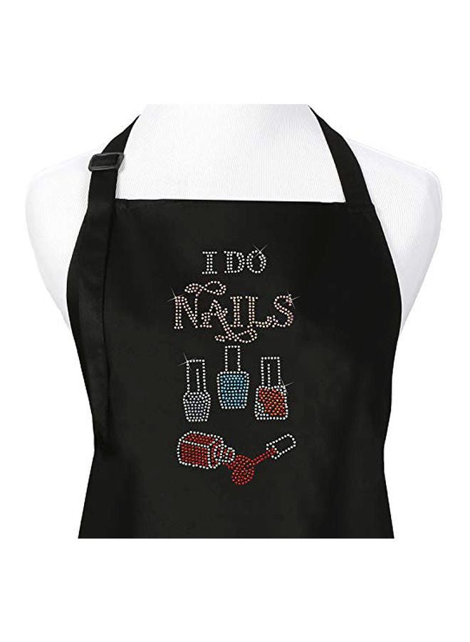 I Do Nails Nail Tech Cosmetology Apron Black