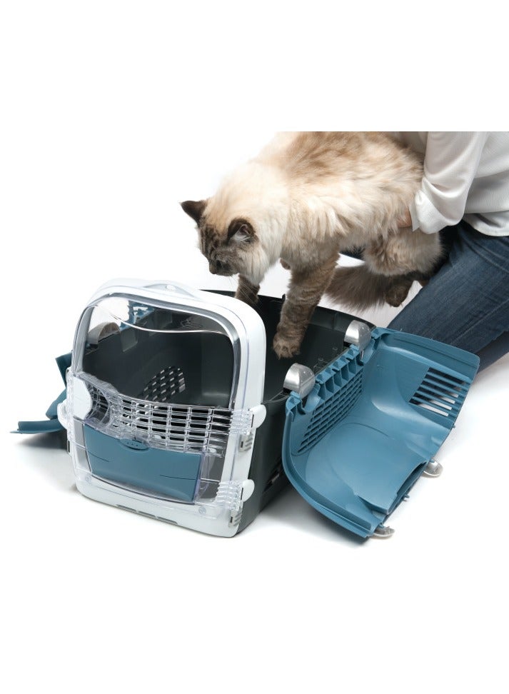Cabrio Cat Carrier System Blue and Grey