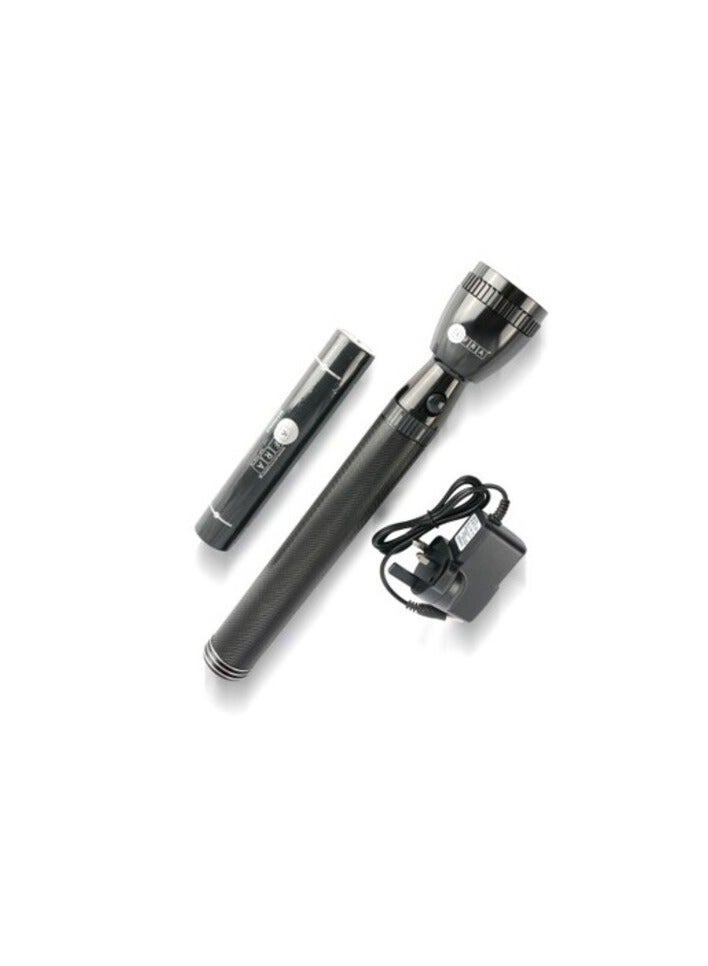 Afra Japan LED Flashlight, 3D Size Rechargeable Battery 3000mAH, Waterproof, Shock And Corrosion Resistant, Heavy-duty Design, With AC Adapter