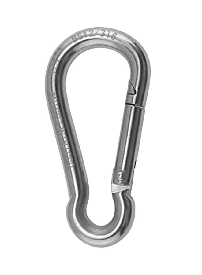 4-Pieces Stainless Steel 316 Spring Hook No Eye Carabiner 45.72inch