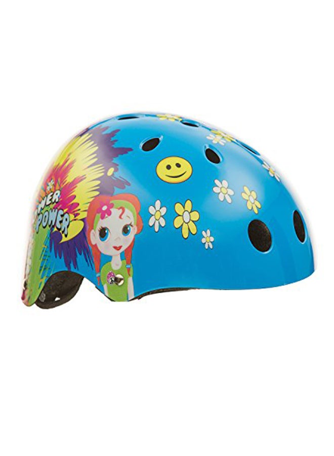 Flower Power Princess 11-Vents Protective Skateboard Helmet 22.61x0.25x13.72inch