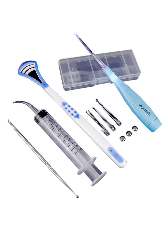 Professional LED Light Tonsil Stone Remover Tool Set Multicolour